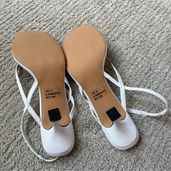 Lulus White Strappy Heels - Picture 4 of 4